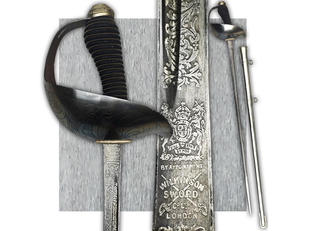 🚨Rare : Sabre Officier HUSSARD Anglais M1912 Wilkinson, Enlèvement ou Envoi, Armée de terre, Épée ou sabre