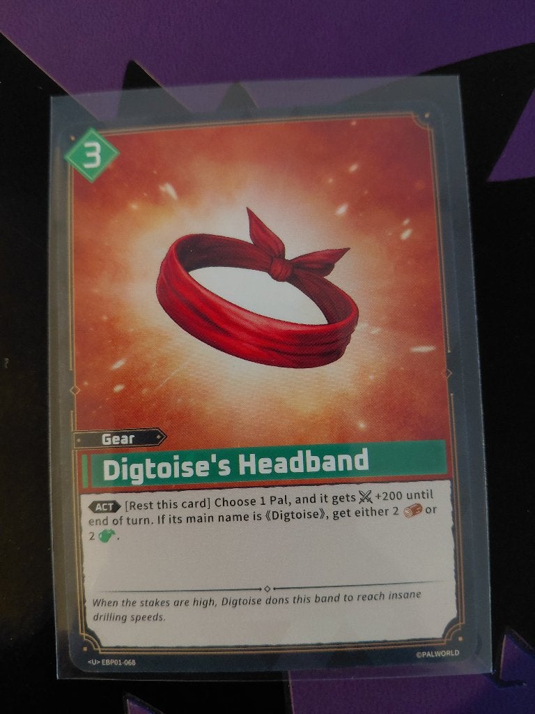 Palworld: Digtoise's Headband - <U> EBP01-068 (PRISTINE), Enlèvement ou Envoi, Neuf, Carte(s) à jouer