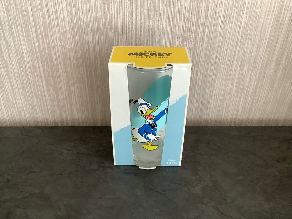 Disney Donald Duck drinkglas (Nieuw) (14 cm), Verzamelen, Ophalen of Verzenden, Donald Duck, Nieuw, Servies