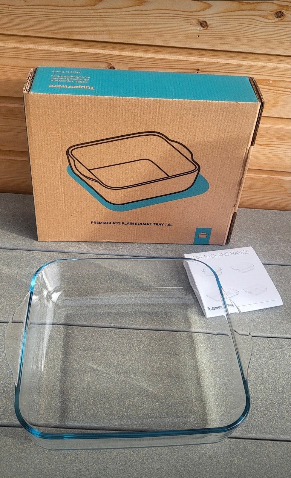 Tupperware premiaglass vierkant, Dieren en Toebehoren, Kattenvoerbakken en Drinkbakken, Ophalen of Verzenden, Nieuw