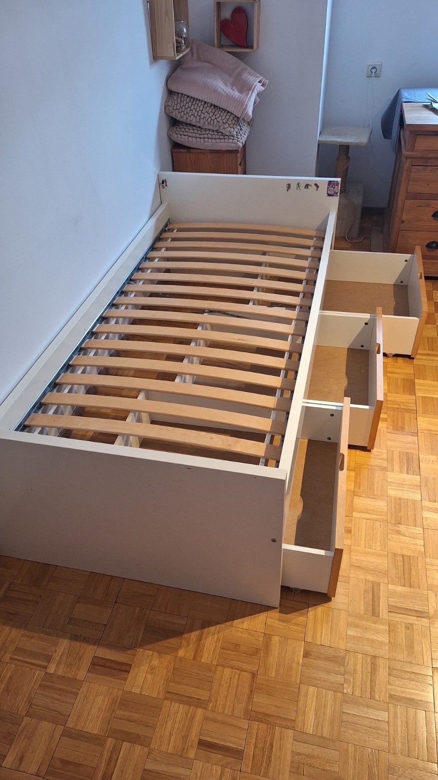 ikea bed 90200 met laden (Mandal), 90 cm, Une personne, Enlèvement, Utilisé