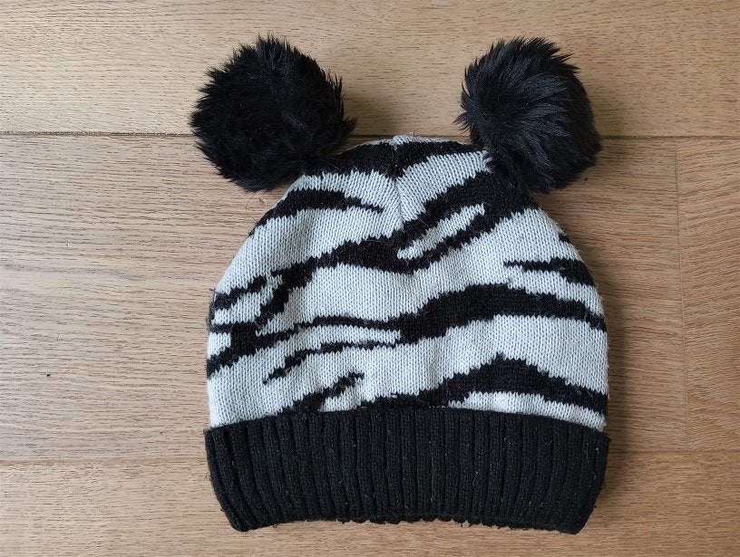 H&M bonnet fille deux pompons (5-8 ans), Enlèvement, Utilisé, Fille, Bonnet