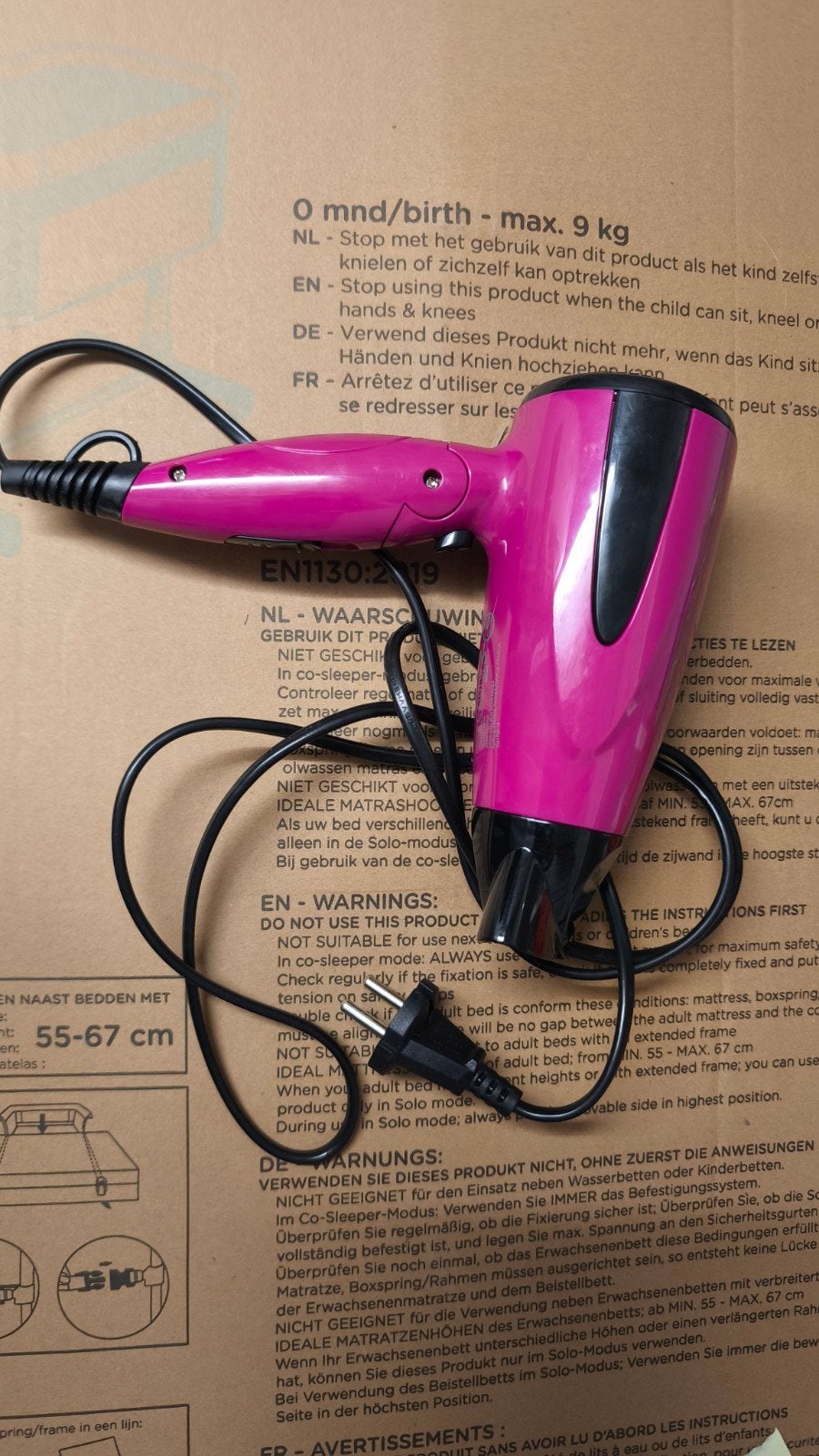 Roze haardroger, Enlèvement, Comme neuf, Soin des cheveux