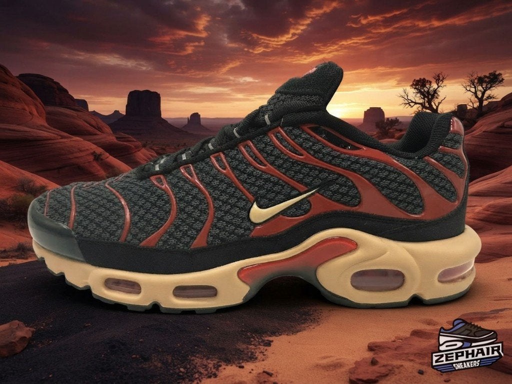 Nike Air Max Plus TN Sample 'Black/Dragon Red' EU42.5 2023, Enlèvement ou Envoi, Nike, Porté, Baskets