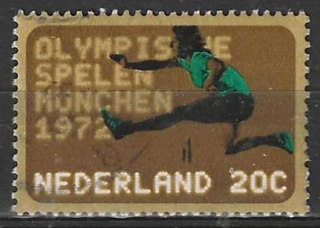 Pays-Bas 1972 - Yvert 960 - Jeux Olympiques (ST), Timbres & Monnaies, Envoi, Affranchi