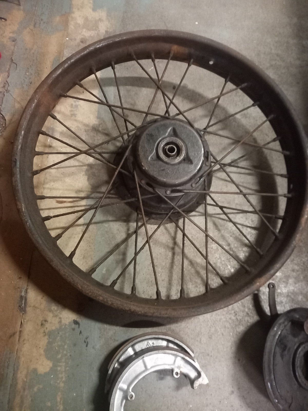 Zundapp voorwiel, Motoren, Onderdelen | Oldtimers, Ophalen of Verzenden
