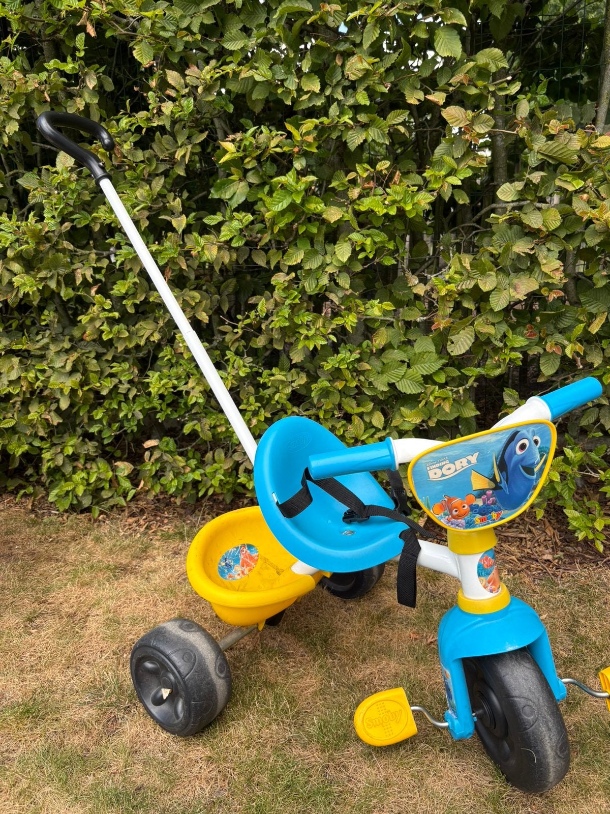 Driewieler met duwstang, Ophalen, Zo goed als nieuw, Duwstang