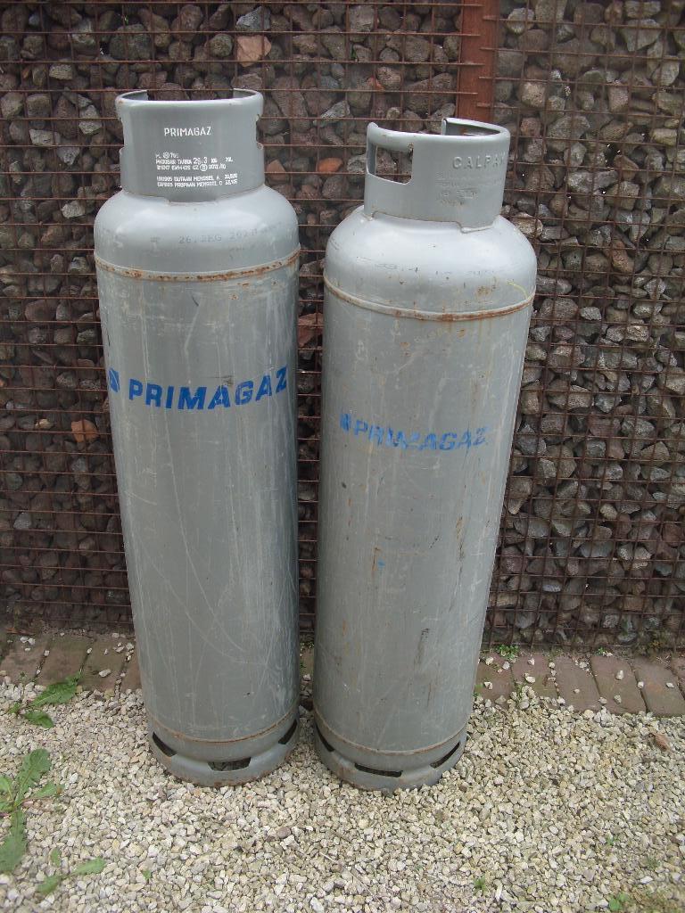 grote gasflessen, Ophalen, Gebruikt