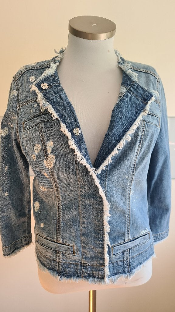 Liu jo jeans jasje in perfecte staat, Taille 38/40 (M), Liu Jo, Comme neuf, Enlèvement