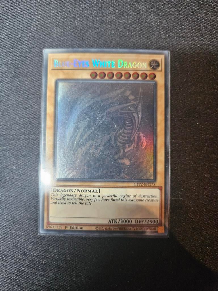 Ghost rare blue eyes white dragon gfp2, Hobby en Vrije tijd, Verzamelkaartspellen | Yu-gi-Oh!, Ophalen of Verzenden