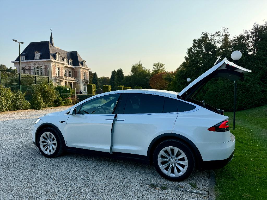 Tesla X Long Range - 6 Places - Full options, Auto's, Tesla, Automaat, Model X, Wit, Leder