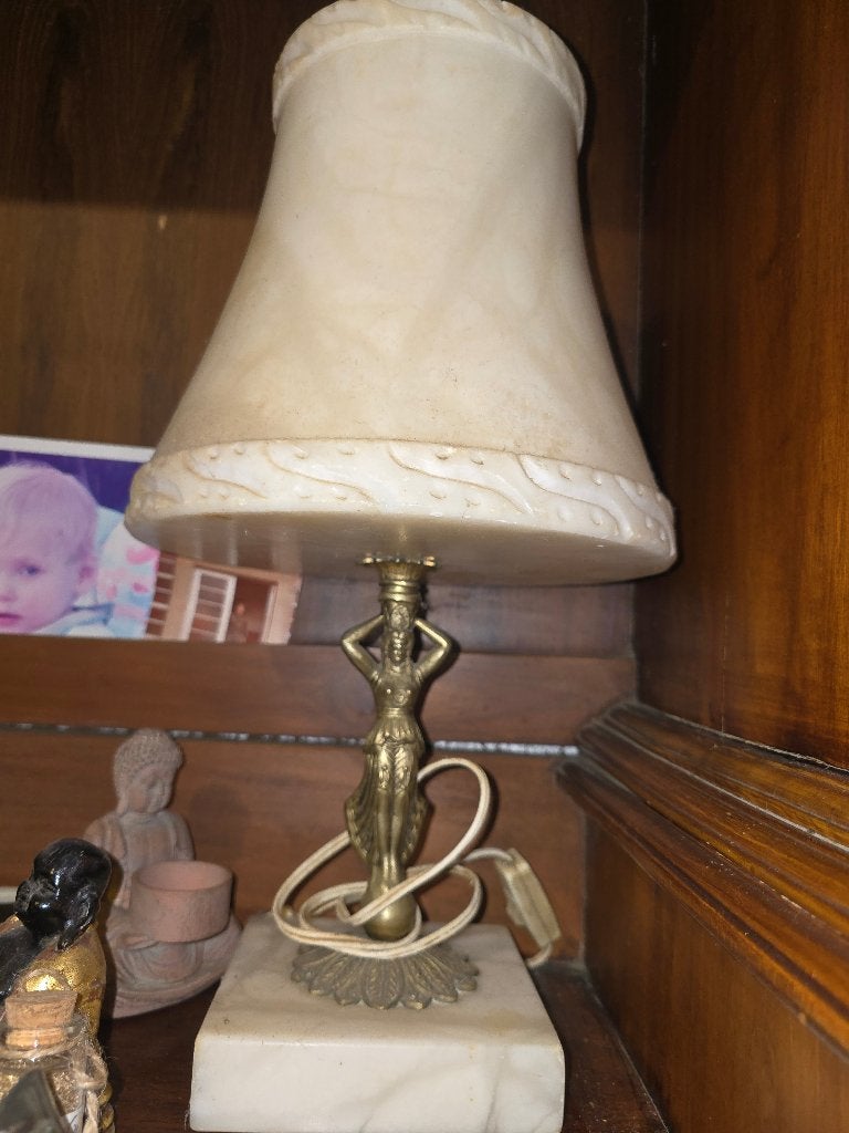 Lampe de décoration en Albatre ?, Antiquités & Art, Enlèvement
