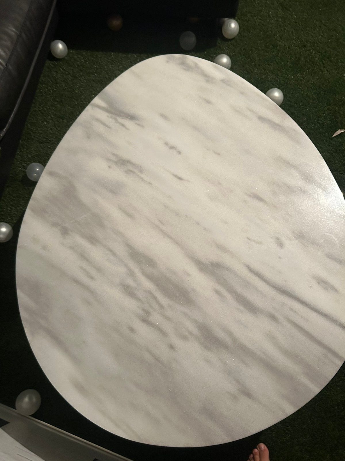 Table basse en marbre meublée, Enlèvement, Comme neuf