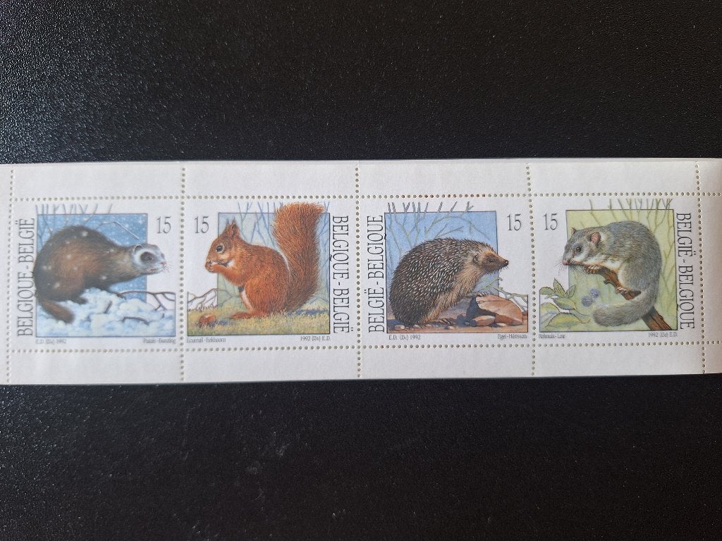 Boekje B23 - jaar 1992 - 2477-2480 - Kleine zoogdieren, Ophalen, Postfris, Postfris