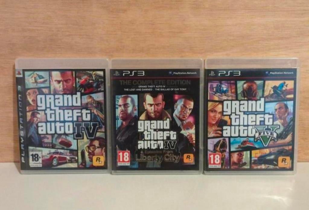 GTA IV, V, IV & Episodes from Liberty City complete edition, Games en Spelcomputers, Games | Sony PlayStation 3, Zo goed als nieuw