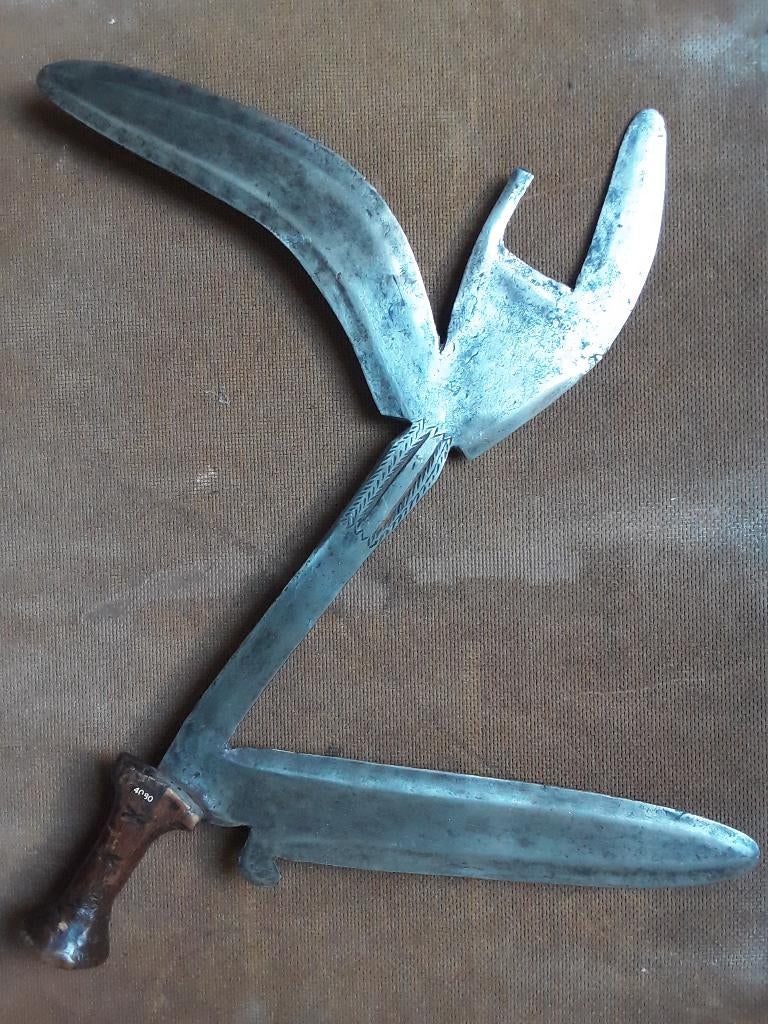 Couteau de jet, Congo, Antiquités & Art, Art | Art non-occidental, Enlèvement