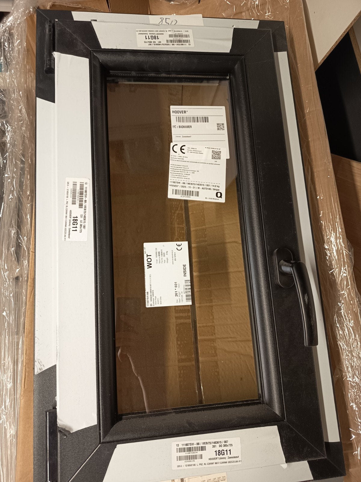 Raam zwart PVC, Elektronische apparatuur, Afzuigkappen, Ophalen