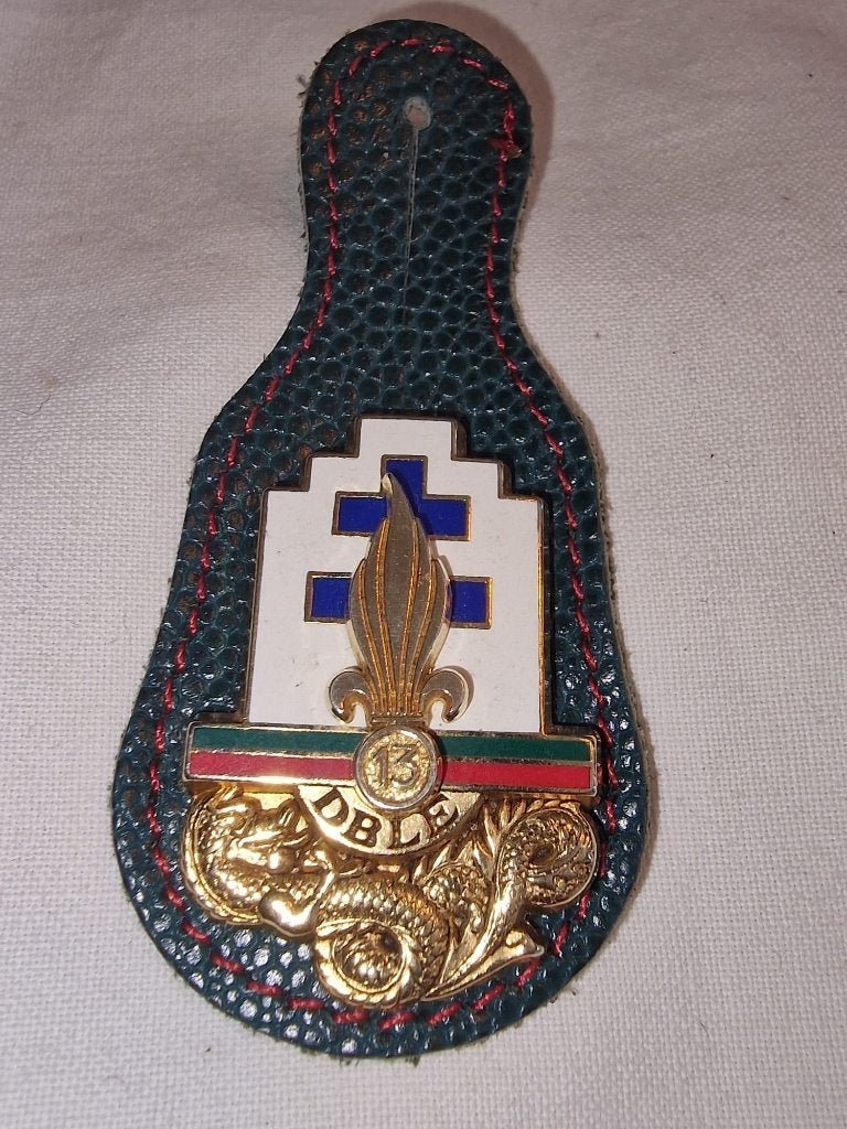 Franse 13e Demi-Brigade van het Vreemdelingenlegioen badge, Verzamelen, Ophalen of Verzenden, Landmacht, Embleem of Badge