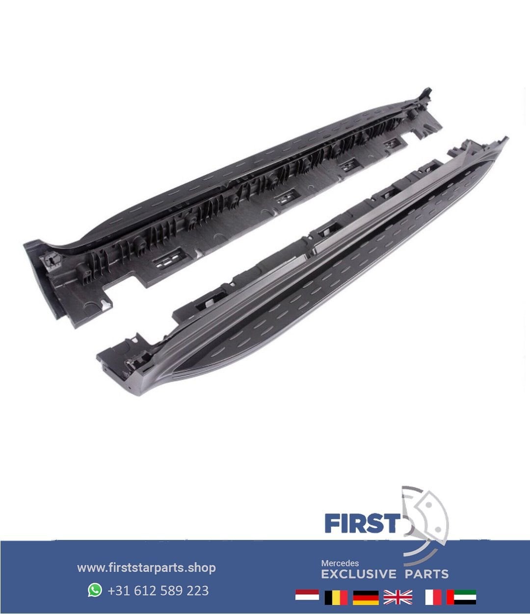 W253 C253 GLC AMG ZIJSKIRT SET ZWART DORPEL LIJSTEN Mercedes, Utilisé, -, -, Enlèvement ou Envoi