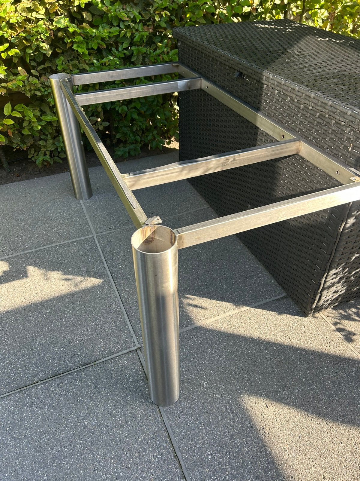 Cadre robuste en acier inoxydable pour table, Maison & Meubles, Pièces pour table, 150 à 200 cm, Pied de table, Comme neuf, Enlèvement