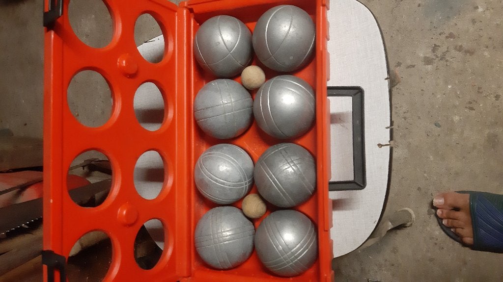 petanque ballen, Ophalen, Gebruikt