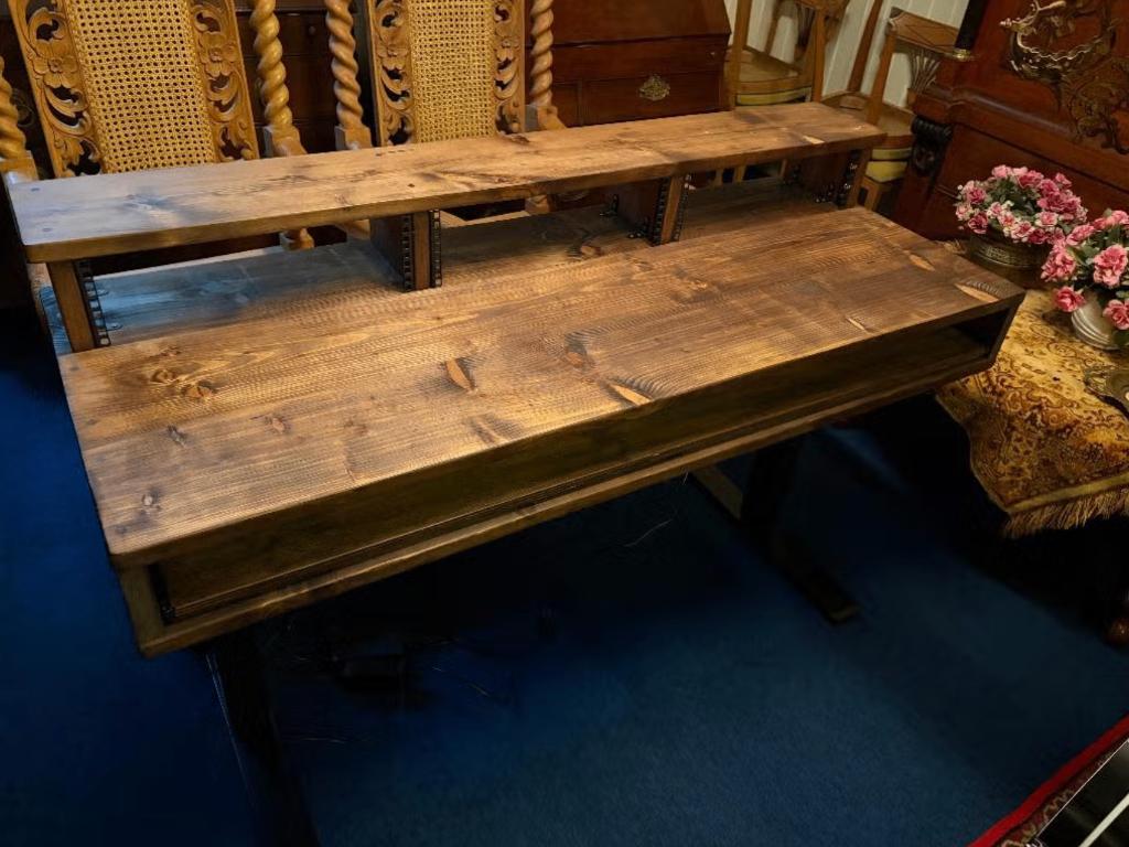 Studiomeubel van massief grenenhout en 19 inch rackspace, Ophalen