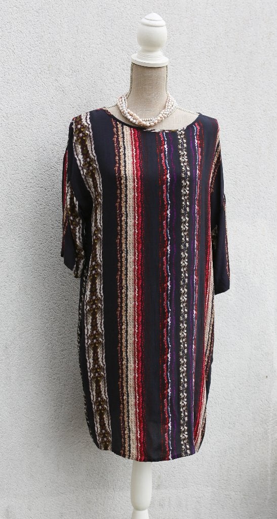 Prachtige zijden jurk/tuniek maat L (of groter) - nieuw, Kleding | Dames, Jurken, Maat 38/40 (M), Meerkleurig, Nieuw, Diab'less