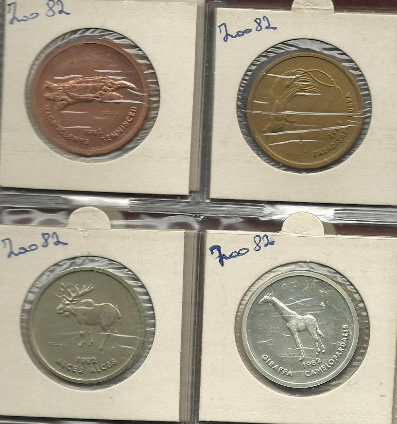 MUNTENSET ZOO ANTWERPEN 1982, Postzegels en Munten, Ophalen, Setje, Zilver, Overig