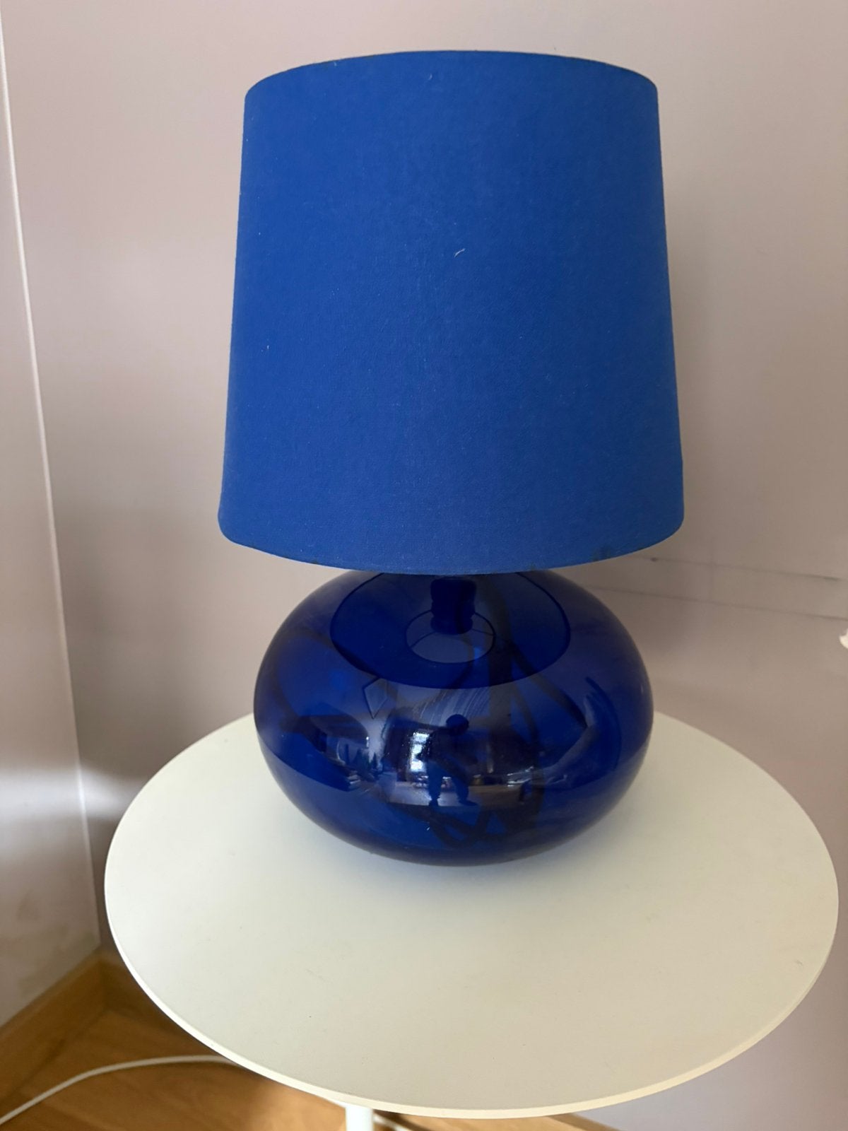 Lampe ikea en verre soufflé, Vintage, 38 cm, IKEA, Ophalen