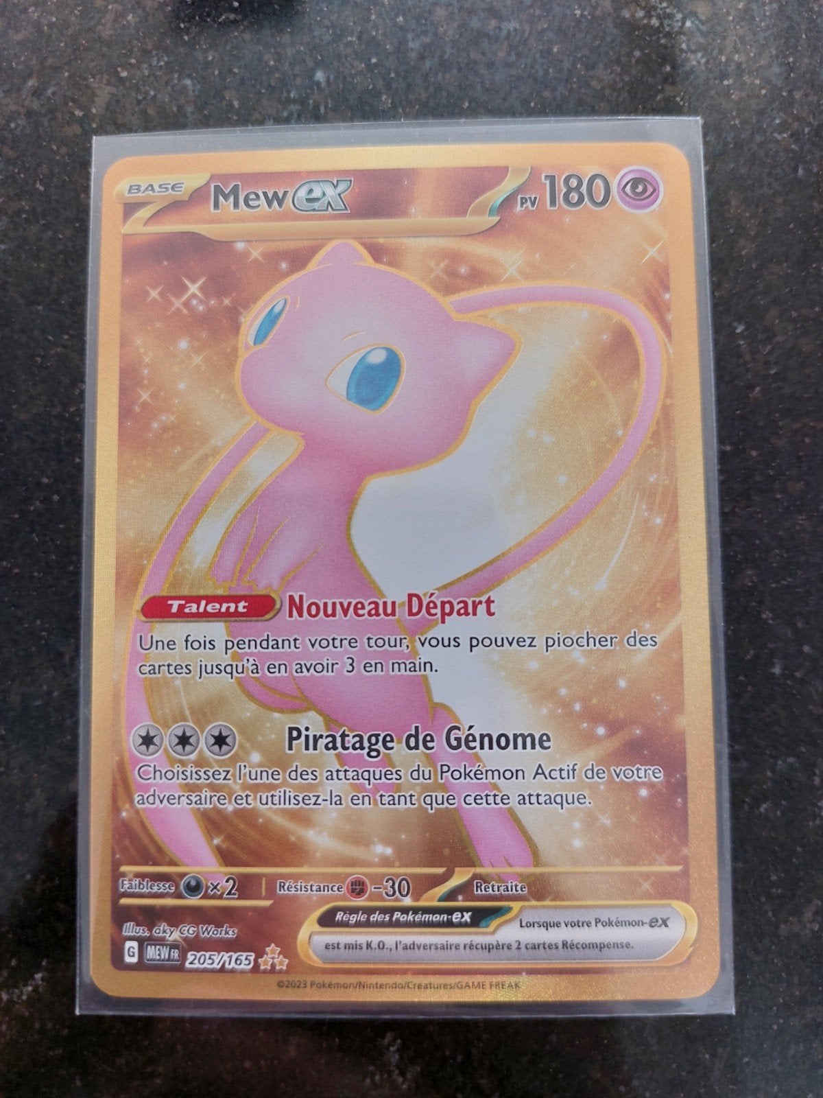 Carte Pokémon / Mew Ex-205/165-151, Hobby & Loisirs créatifs, Enlèvement ou Envoi, Neuf, Booster