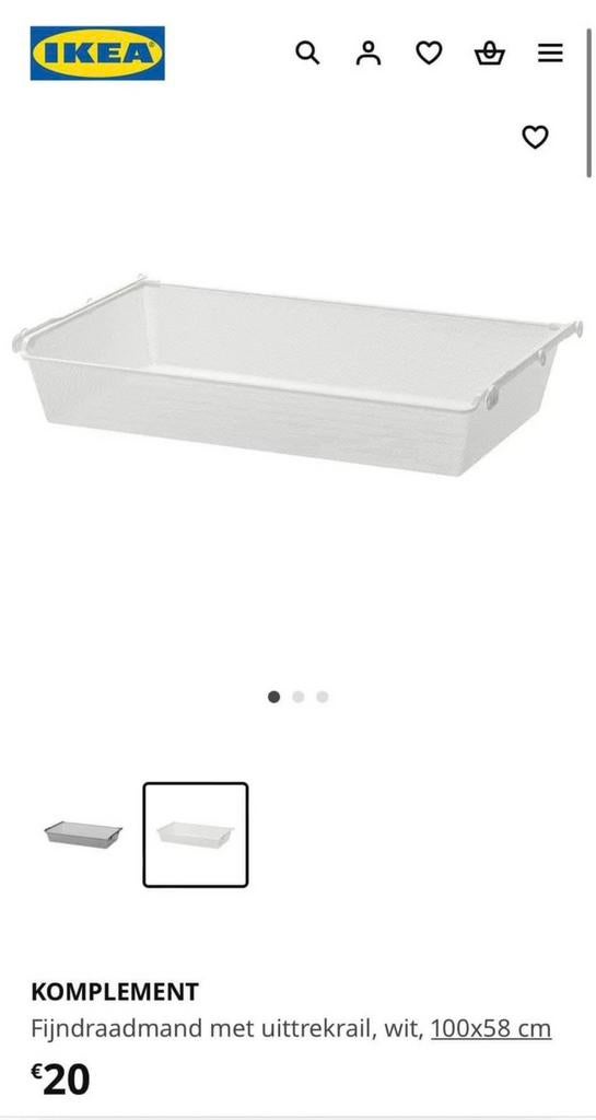 Ikea komplement, Enlèvement, Comme neuf