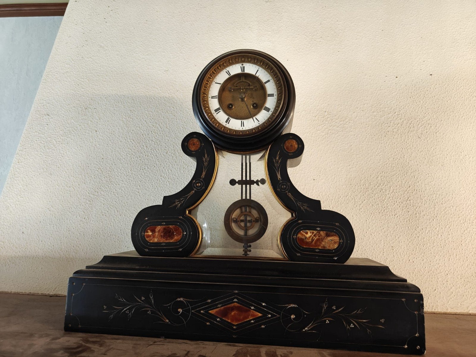 Zwarte pendule, Antiek en Kunst, Ophalen