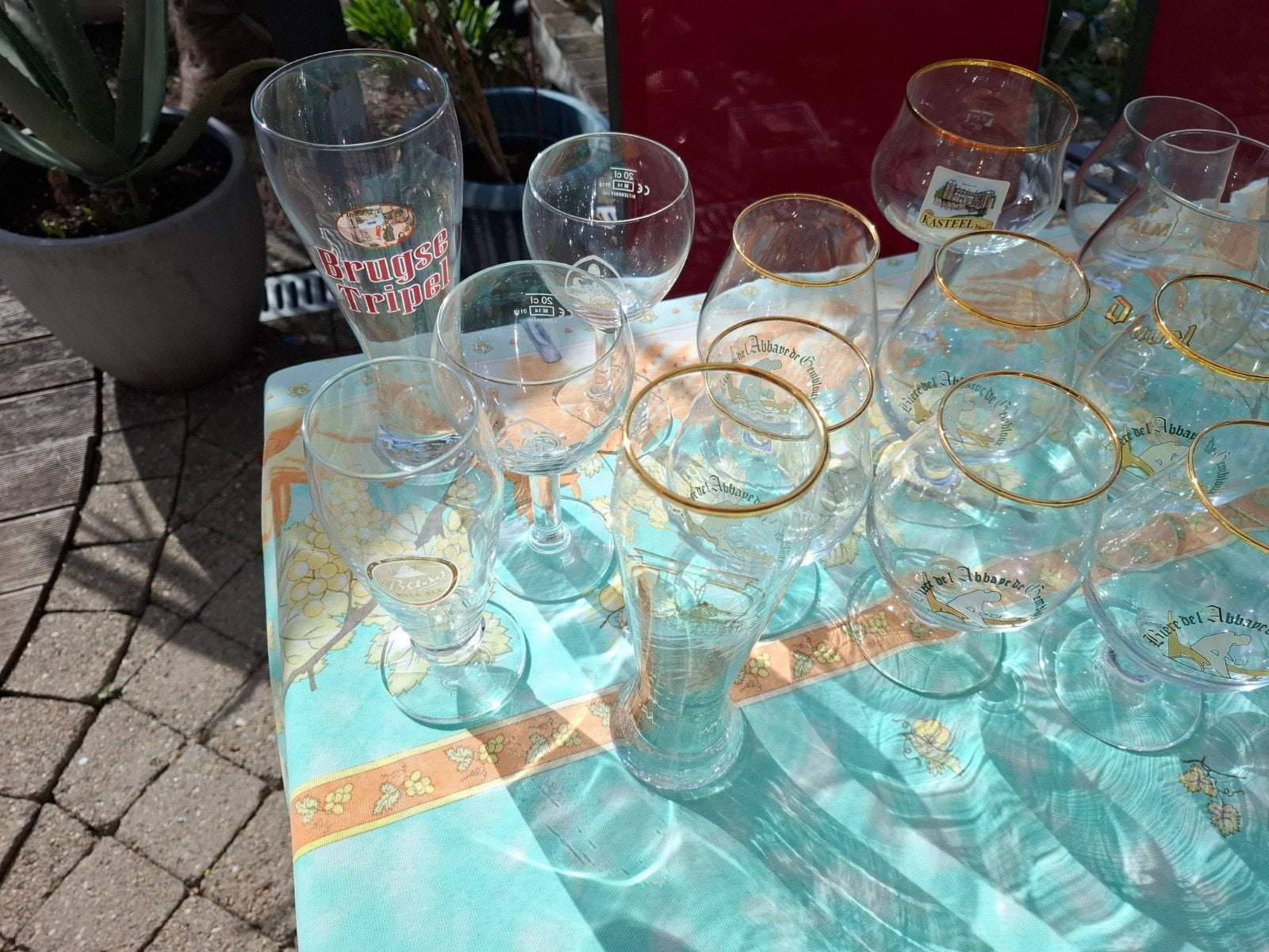 lot de verres a bière, Ophalen