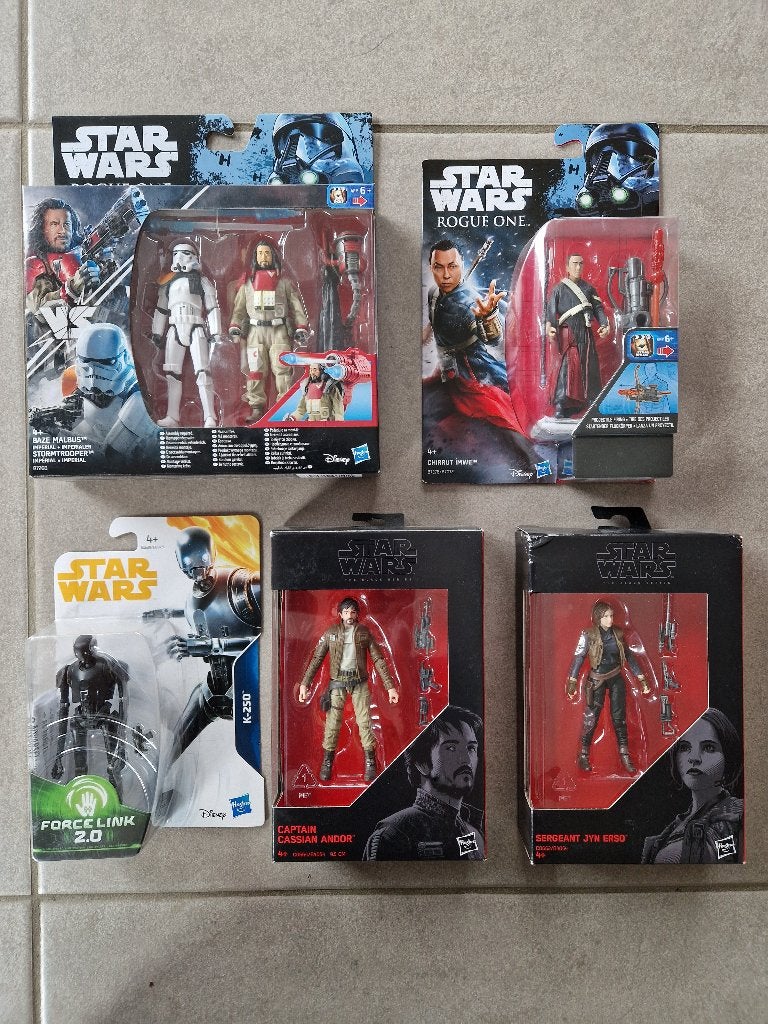 Star Wars Hasbro Rogue One K-2SO Baze Malbus figuren, Ophalen of Verzenden, Nieuw, Actiefiguurtje