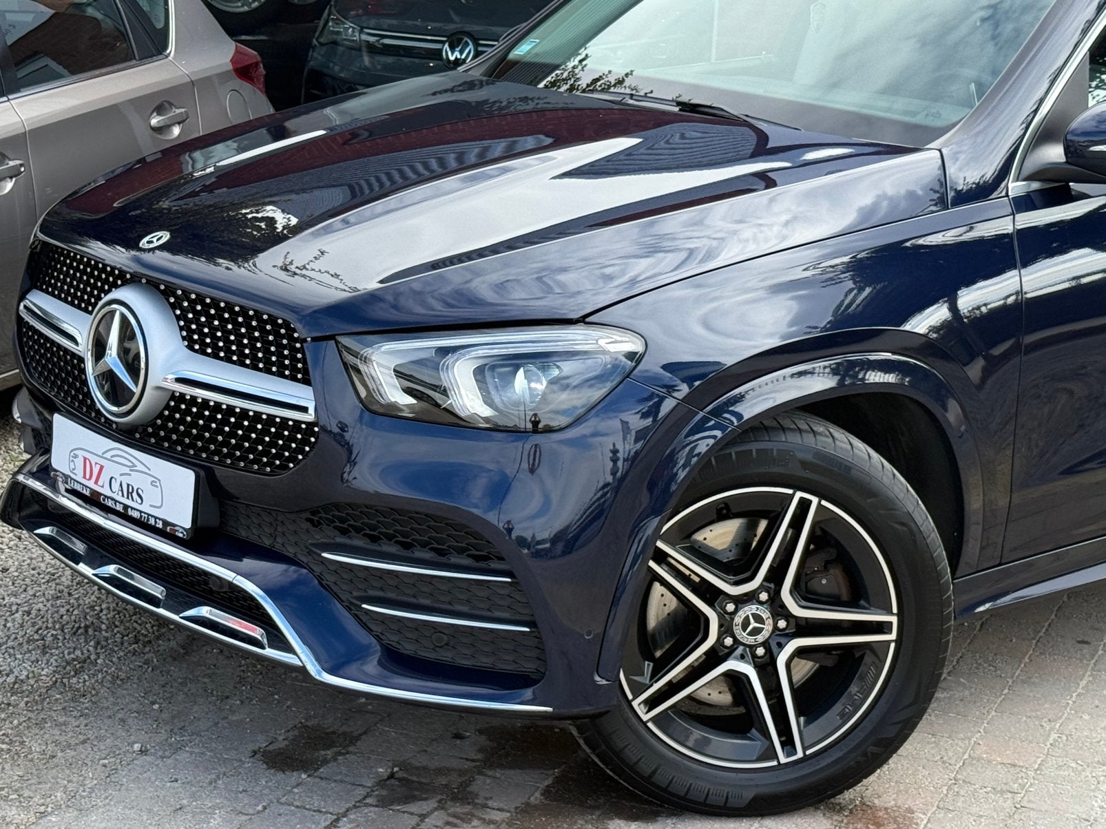 MERCEDES GLE 400 PACK-AMG 3.0D 330PK |NAVI | CAMERA | PANO, Auto's, Automaat, Lichtsensor, Blauw, GLE