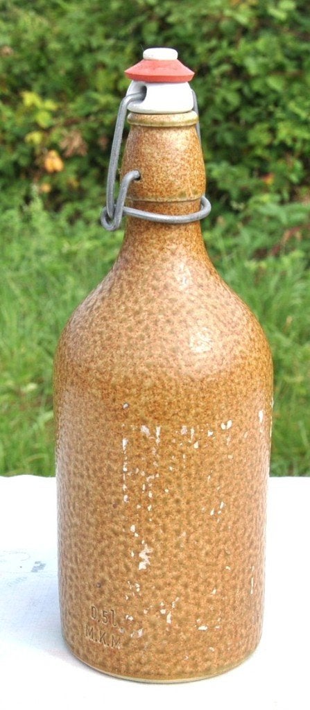 bouteille en grès 1/2 litre avec bouchon cliquet, Collections, Enlèvement ou Envoi, Utilisé, Bouteille(s), Autres marques