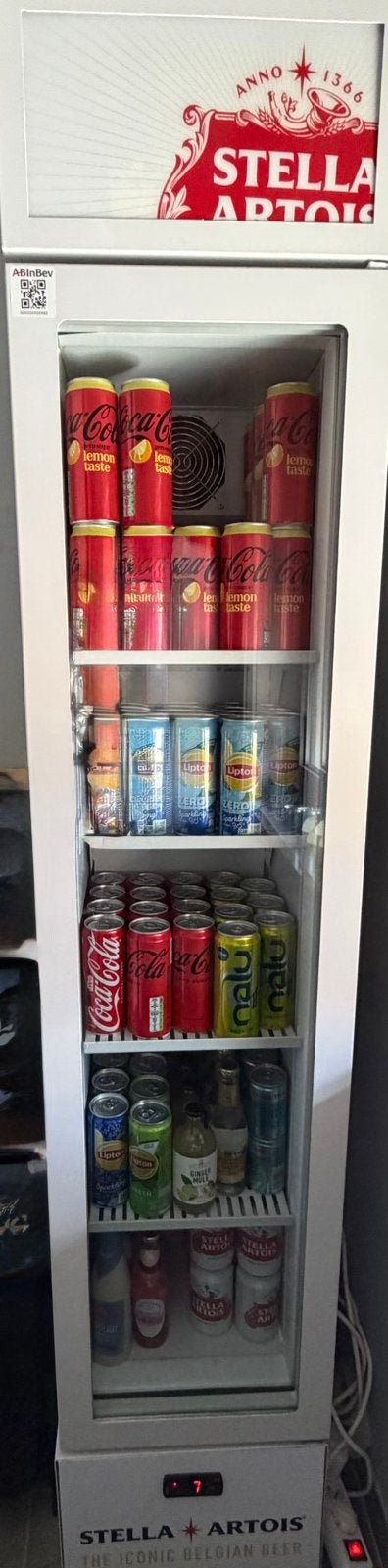 Vitrine koeling stella artois, Elektronische apparatuur, Koelkasten en IJskasten, Ophalen, Zo goed als nieuw