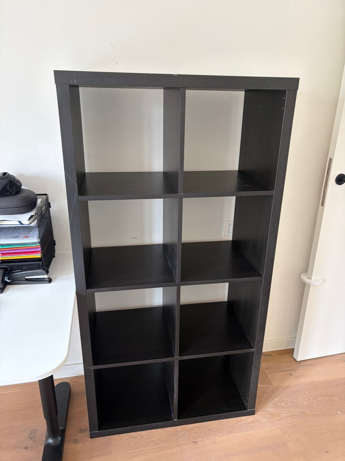 IKEA KALLAX zwartbruin - 8 vakken, 25 à 50 cm, Enlèvement, Utilisé, 50 à 100 cm
