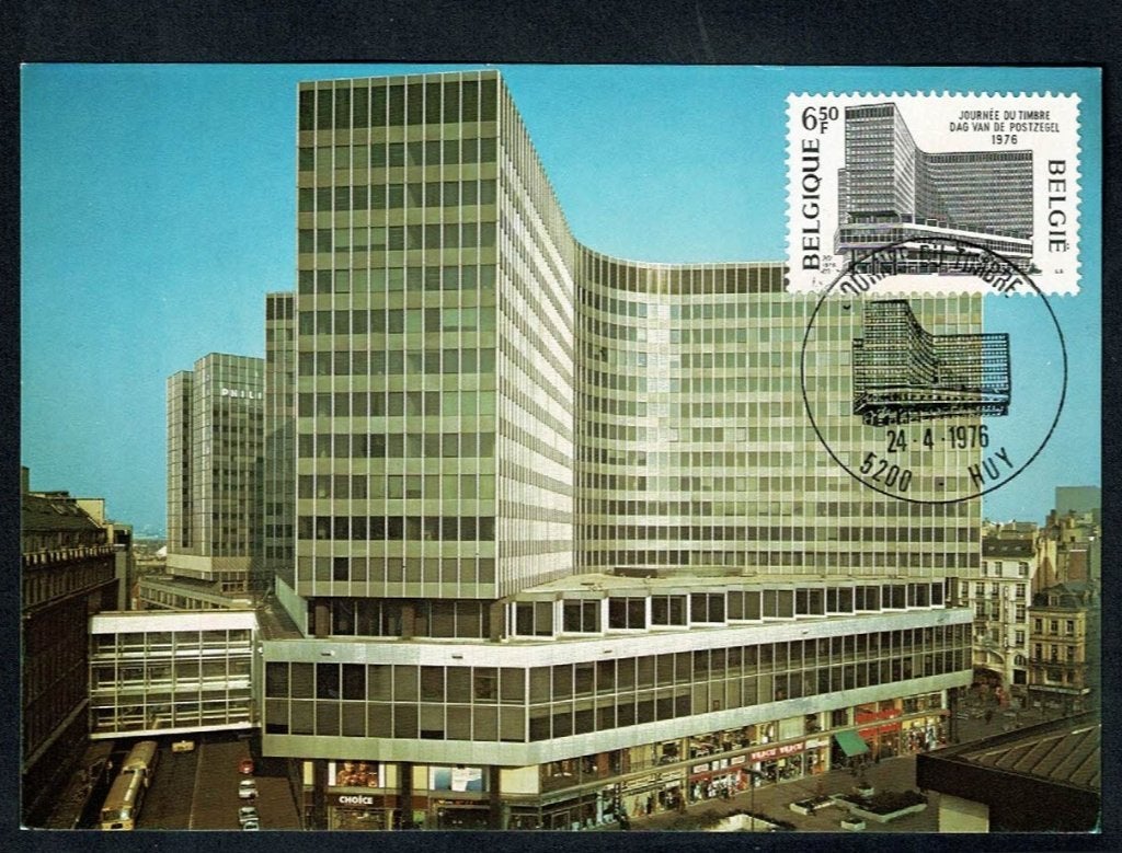 Brussel : Administratiecentrum  P.T.T., Verzamelen, Postkaarten | België, Verzenden, 1960 tot 1980, Gelopen