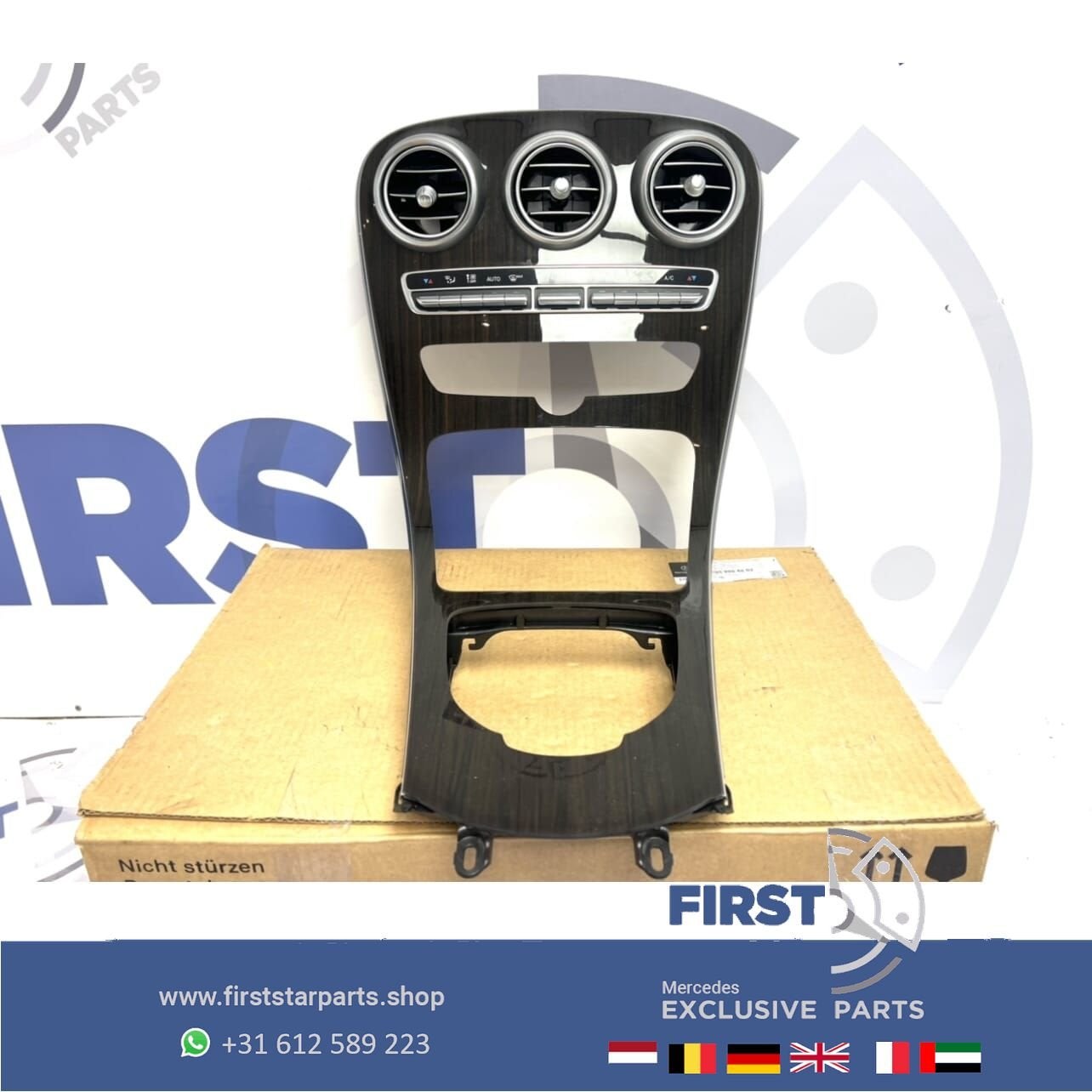 W205 C Klasse middenconsole wortel hout W253 GLC 2014-2019 h, Gebruikt, -, Ophalen of Verzenden, -