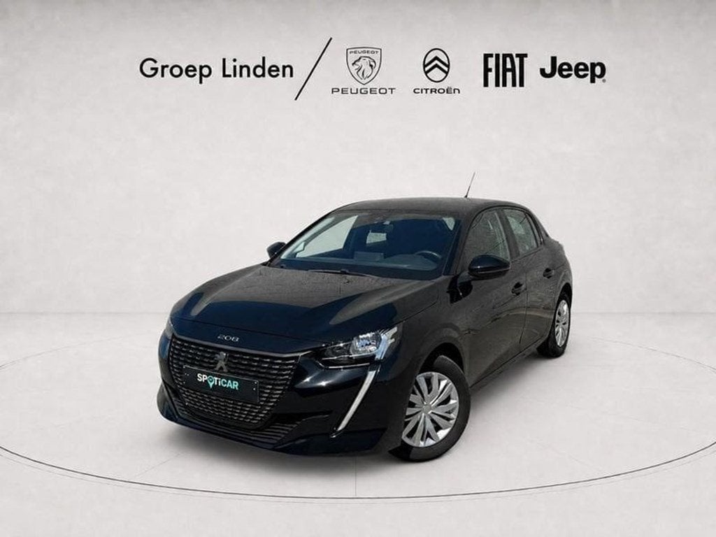 Peugeot 208 *GPS* 1.5 HDi 100pk Active, https://public.car-pass.be/vhr/50ef6b74-c77d-4d71-b086-3d5c7c5b10c6, Zwart, Zwart, 100 pk