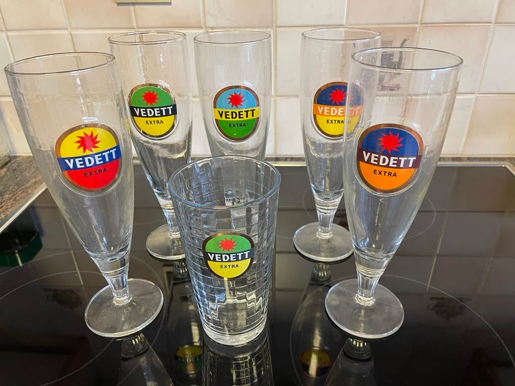 Six verres Vedett différents, Collections, Enlèvement ou Envoi, Neuf