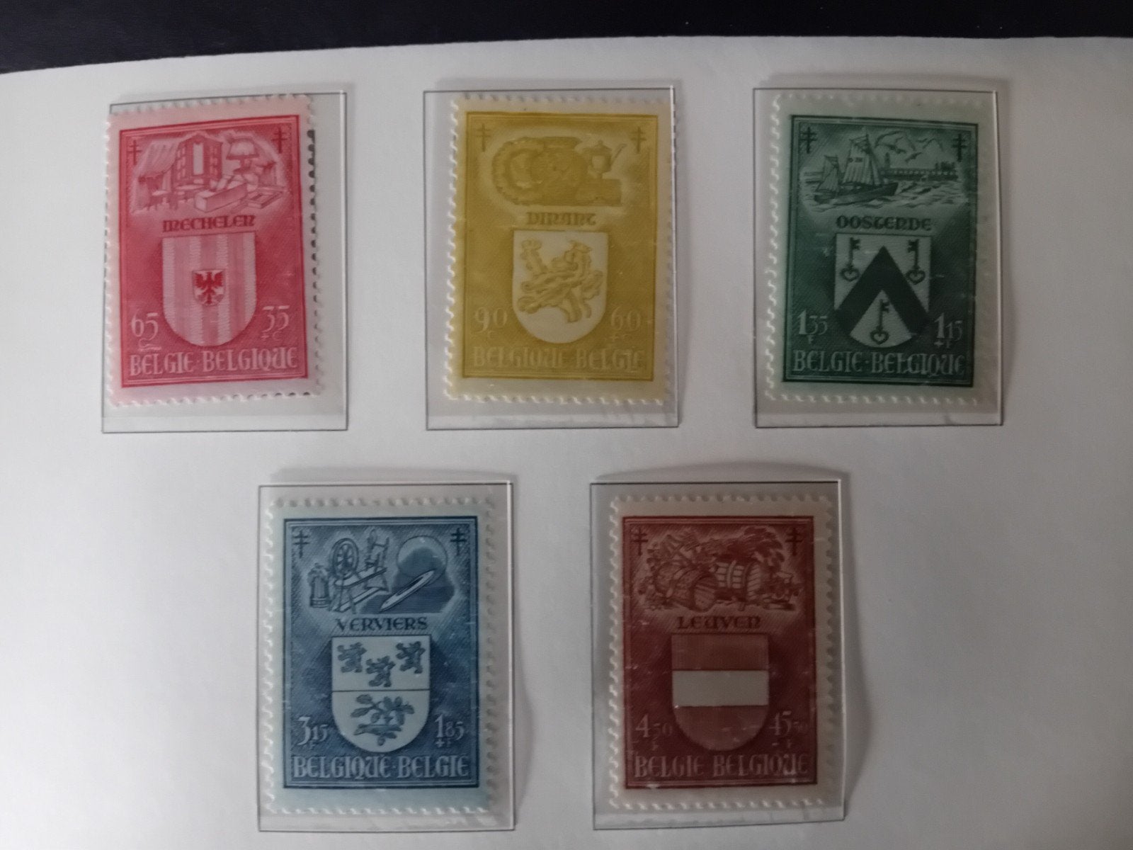 Timbres de Belgique n 743/747** lot 144P, Enlèvement ou Envoi, Neuf