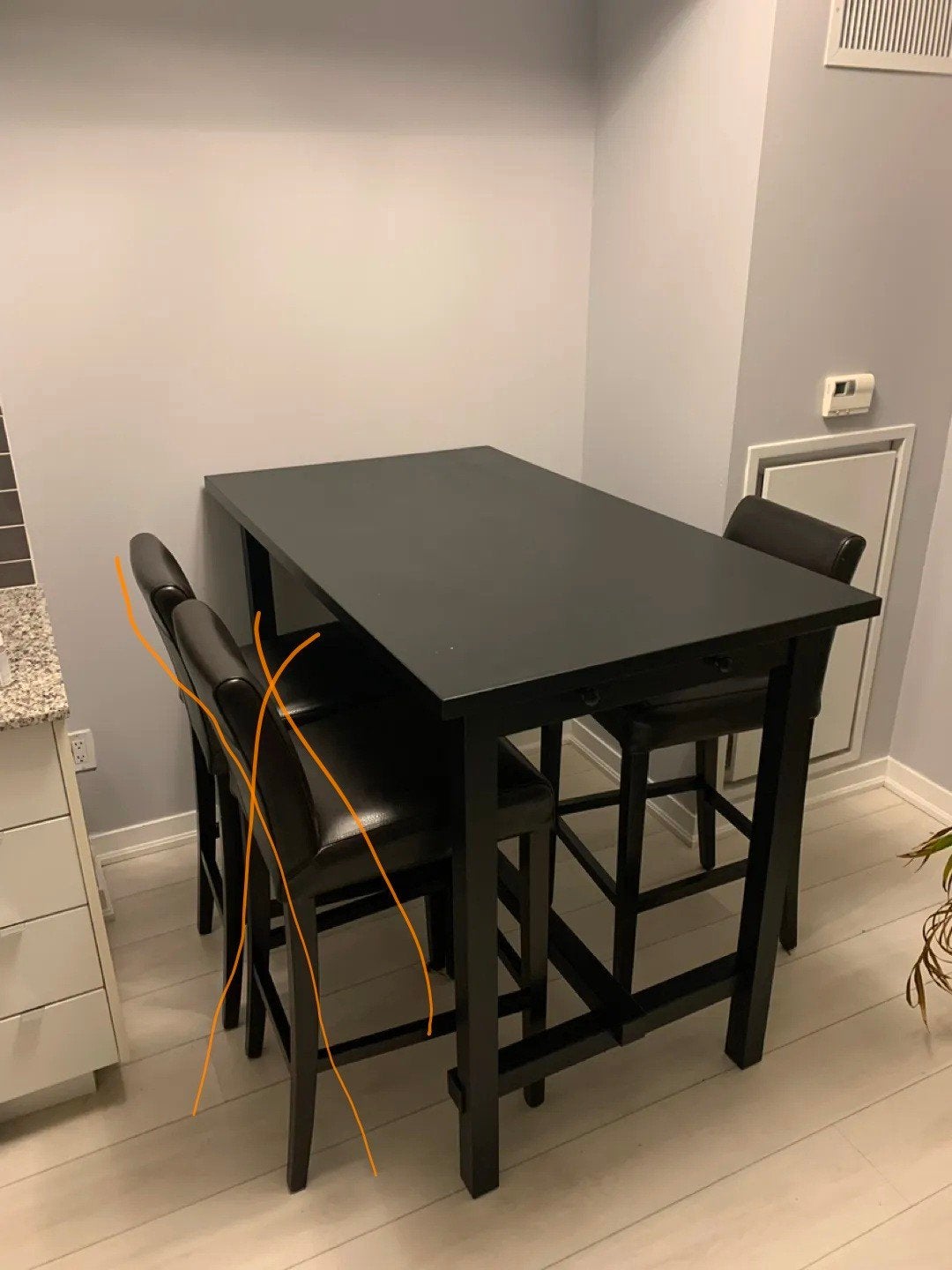 IKEA Nordviken houten hoge tafel, Huis en Inrichting, Barren, Ophalen