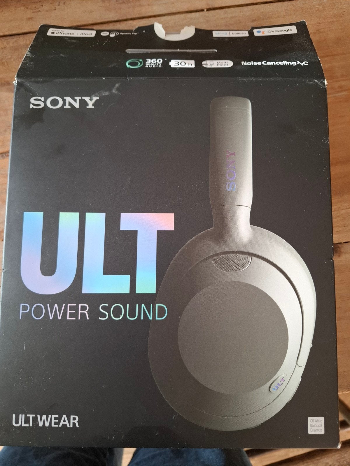 casque ULT power sound SONY - blanc cassé, Audio, Tv en Foto, Ophalen, Nieuw, Wit, Sony