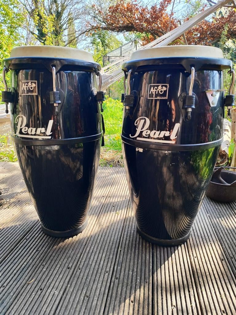 AFRO PEARL,vintage fiber congas, Muziek en Instrumenten, Percussie, Ophalen