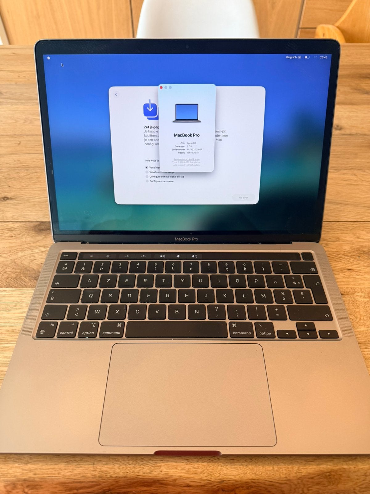 Macbook pro 13,3inch, Computers en Software, 8 GB, 13 inch, Zo goed als nieuw, Azerty