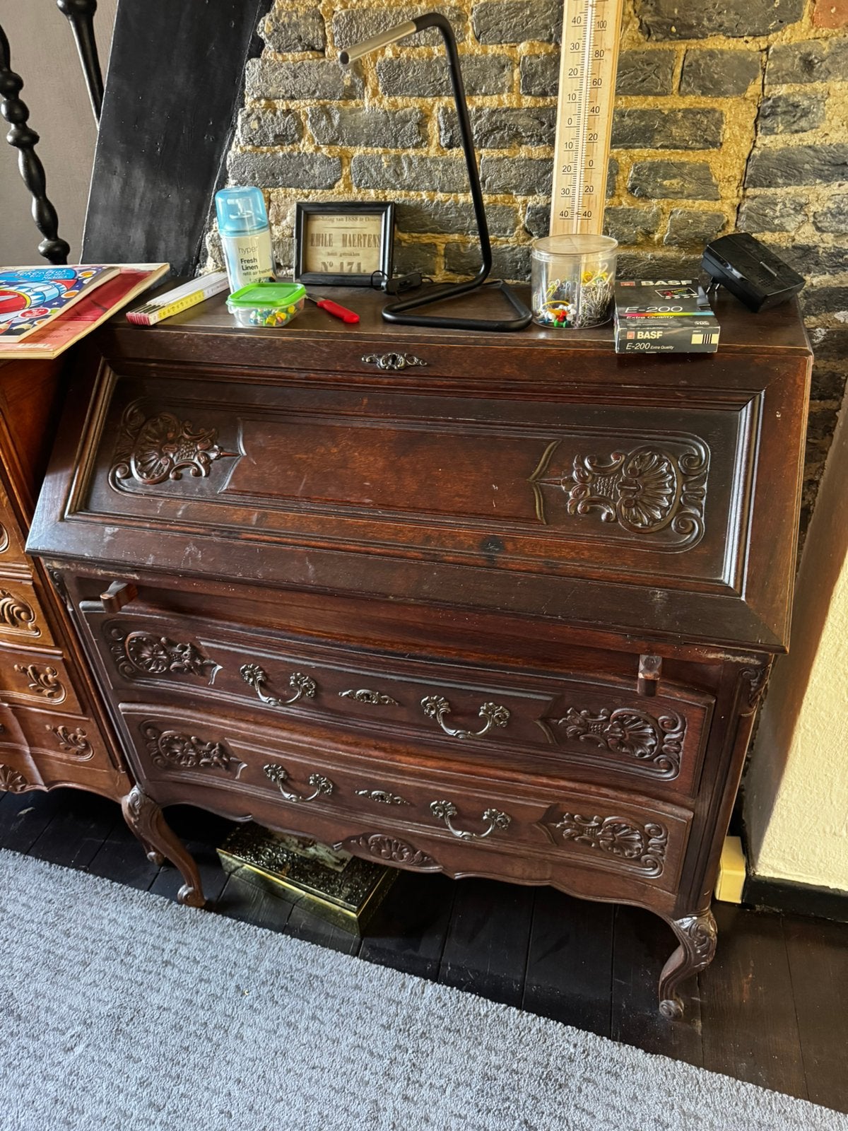 Secretaire antiek, Huis en Inrichting, Ophalen, Gebruikt