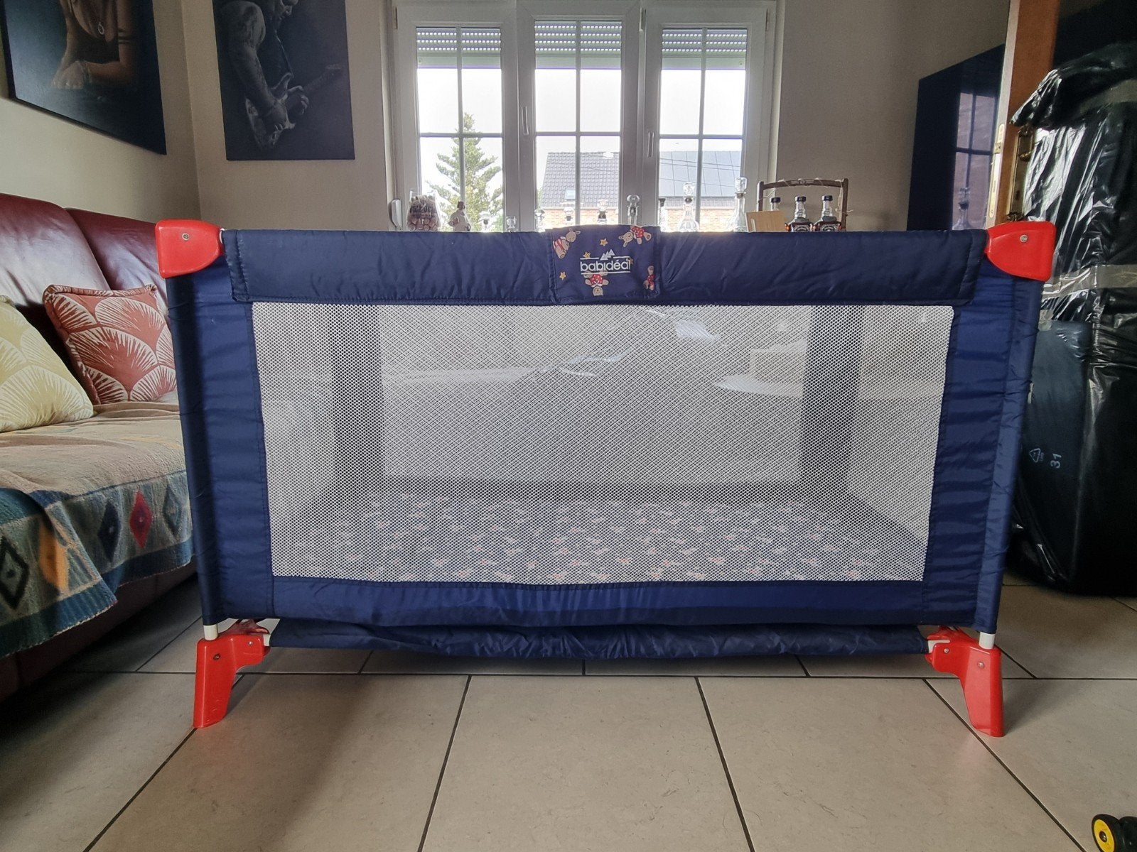 Lit parapluie/parc Babidéal, Enfants & Bébés, Chambre d'enfant | Lits, Enlèvement ou Envoi, Matelas, 85 à 100 cm, Utilisé