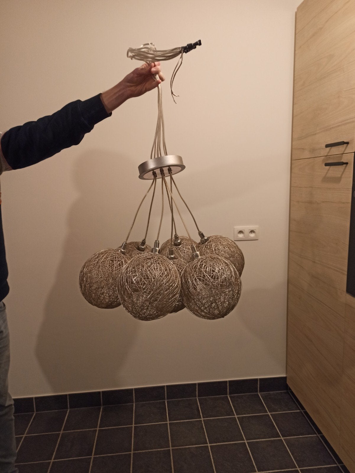 hanglamp light gallery, Huis en Inrichting, Lampen | Kroonluchters, Ophalen, Zo goed als nieuw, Metaal